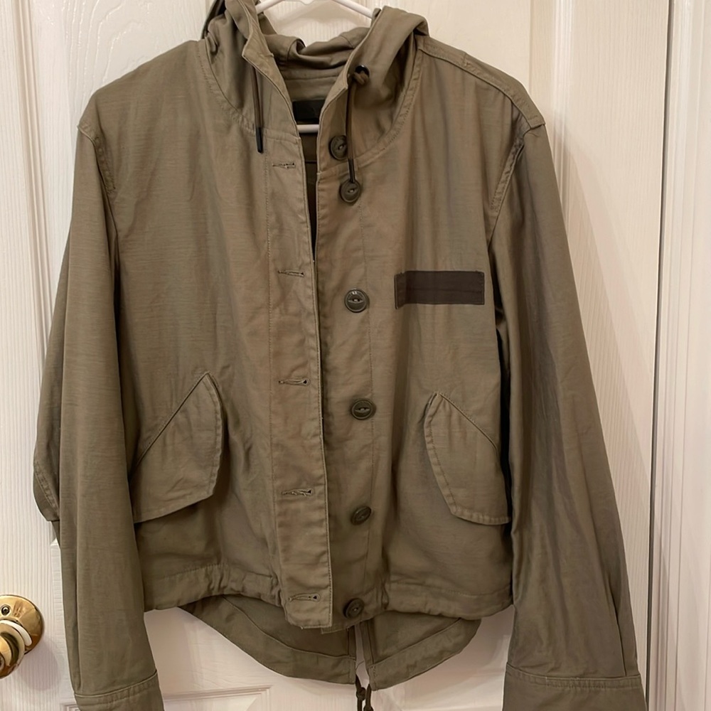 Rag & Bone Laurel Cropped Parka Jacket S
